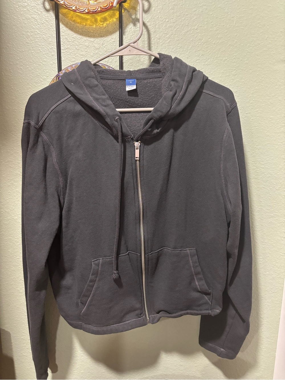Old Navy Gray Zip Hoodie Size XL